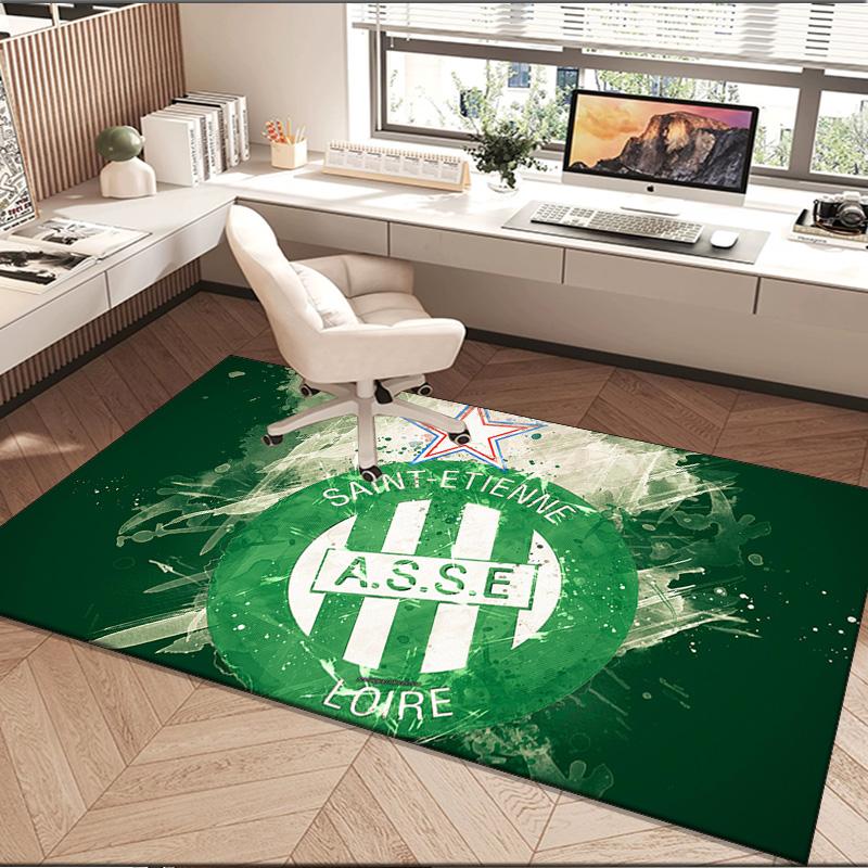 1PC rug Saint-etienne Football Club Carpet, Chair Rug,Area Rug for Office Bedroom living rooms bedroom, Doormat decor Christmas fan gifts