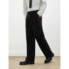 GXG Men's Black Straight-Leg Trousers