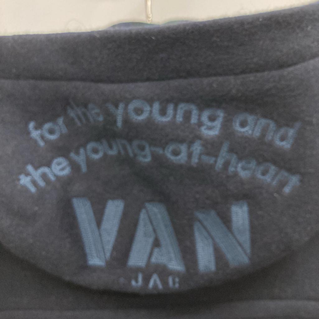 VAN JACKET Navy KW-81504 Wool Blend Hooded Logo Duffle Coat Coat M NavyUsed