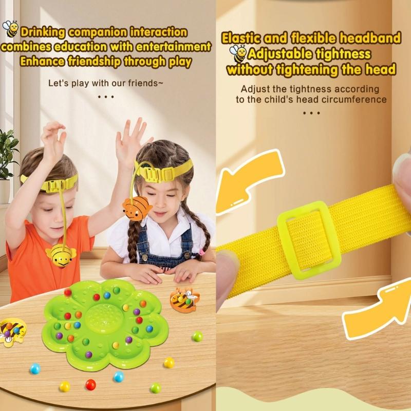Educational Magnetic Bees Beads Fishing Toy For Children With Color Recognition And Compact Storage