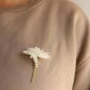 Fashionable Floral Pin Alloy Materials Vibranting Color Versatile For Casual Or Formal Outfits