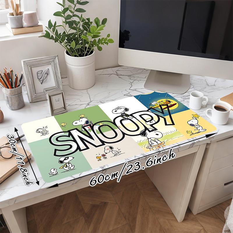 1Pc Snoopy'S Adventures Woodstock Gaming Mouse Pad Keyboard Desk Mat Non-slip Rubber Lock Edge Waterproof Computer Mousepad for Office Home Decor S127