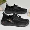 Men's Outdoor Mesh Hiking Shoes Breathable Non-slip Quick-dry Wading Shoes for Summer Trekking Walking Fishing Water Sneakers