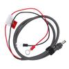 O Ring DC Charging Cable 18AWG Red Black Parallel O Ring DC Power Cable with Fuse for Off Grid RV Boat 2m   6.6ft