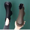 Schlanke Martin-Stiefel Damen flach 2024 neu Herbst weiches Leder Schaft Britischer Stil flacher Absatz kurze Stiefel mit dünnem Reißverschluss