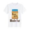 new Top Unisexs tshirt kawaii made for each other couples peanut butter t shir anime shirt graphic retro print Fashion