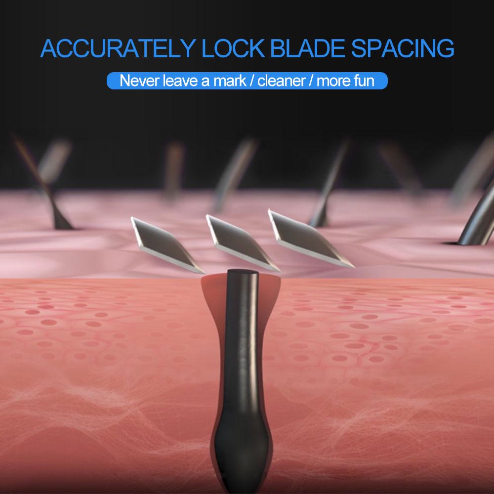 4Pcs Advanced 3-Layer Razor Blades for Men Combining Safety, Comfort, and Efficiency