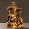 Reading Gong All Loyalty Yu Guan Er Ye Home Study Office Desktop Decoration Small Copper Statue