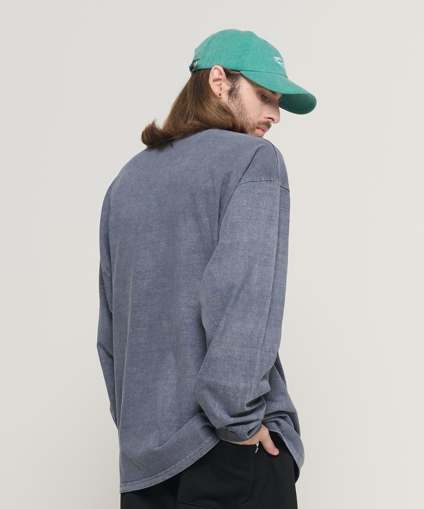 CARGOBROS Pigment Plan Oversized Long Sleeve (Blue)