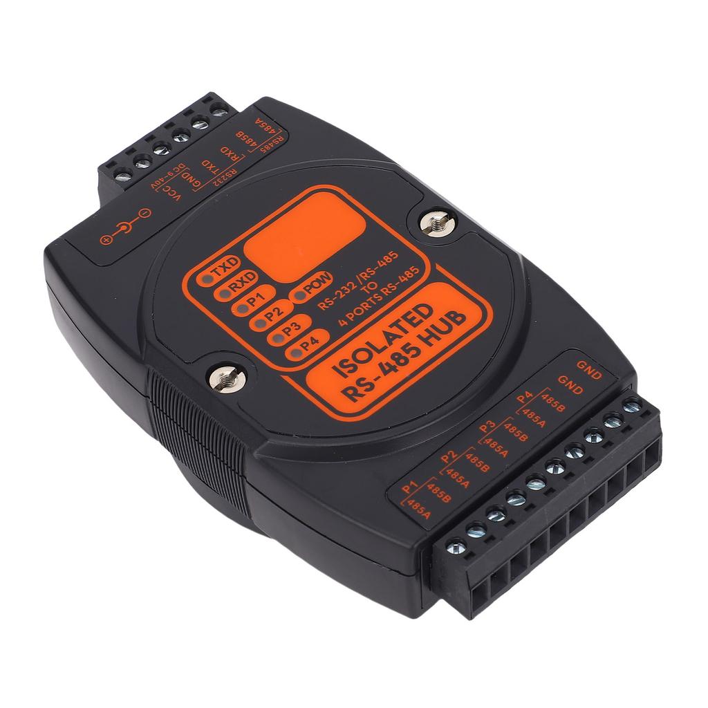 Isolated Hub 1 Way 232 485 To 4 Way 485 Industrial Grade Converter Prevent Thunder Shocks for 35mm Guide Rail