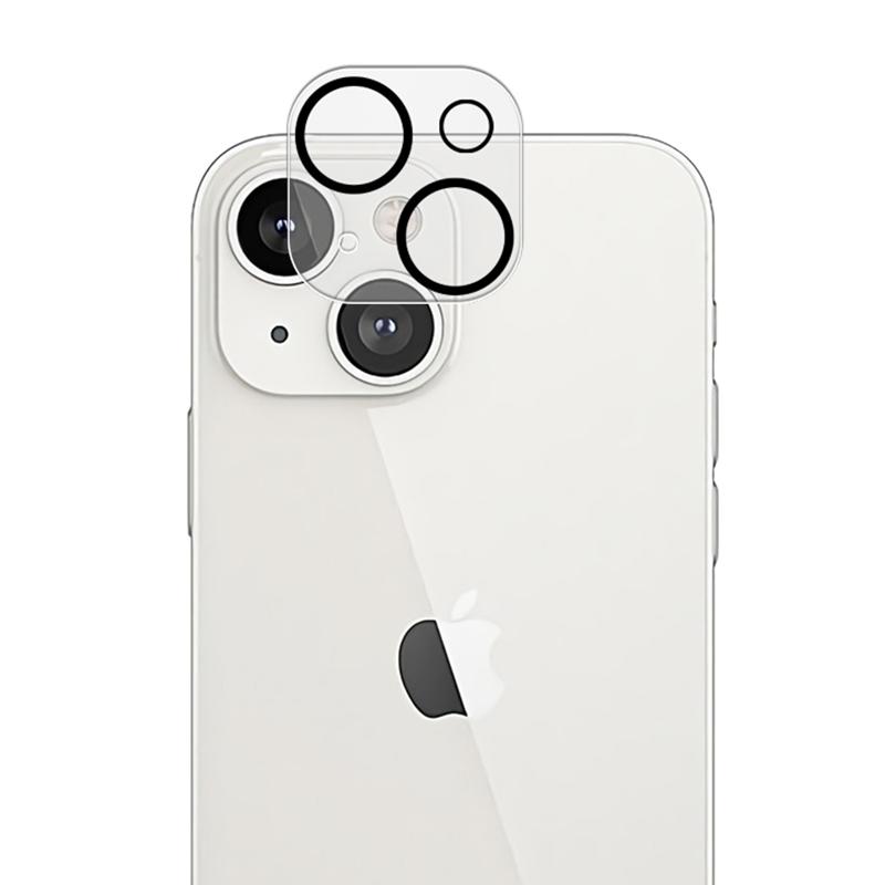 

MOCOLO For iPhone 15/15 Plus Silk Printing Camera Lens Film Tempered Glass Lens Protector with Night Circle Type A