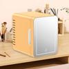 Mini Refrigerator Silent Small Car for Bedroom Dorm Picnic Mirror Face