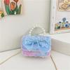 Cute Bow Doll Princess Decoration Children Plush Chain Shoulder Bag For Daily