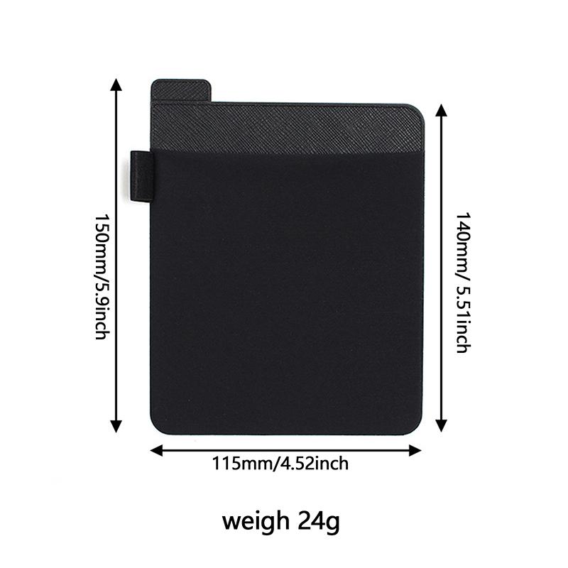 1Pc Adhesive Sticker Mouse Storage Bag Laptop Back Cover Mouse Sleeve Digital Hard Drive Carrying Case Pocket Pouch 15x14x11.5cm