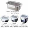 304 Stainless Steel Food Preservation Box Simple Crisper Box Food Storage Containers  Mousse Cake