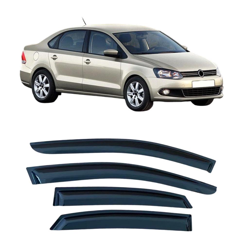 Volkswagen VW POLO 5 2010-2016 Sedan Euro Rain & Sun Visors Window Deflectors