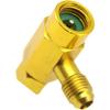 2Pack R134A Self-Sealing Can Tap Valve Refrigerant Dispenser Tool Bottle Opener, with 1/2" Female Right Hand Thread, 1/4" SAE Male Connector T Handle
