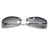 [Berkuto] Silver x Smoke Half Sunglasses, Eyeglasses, Fashion Glasses, Fashion Glasses, Men's, Women's, Round, Square, Transparent, Tinted, Small,