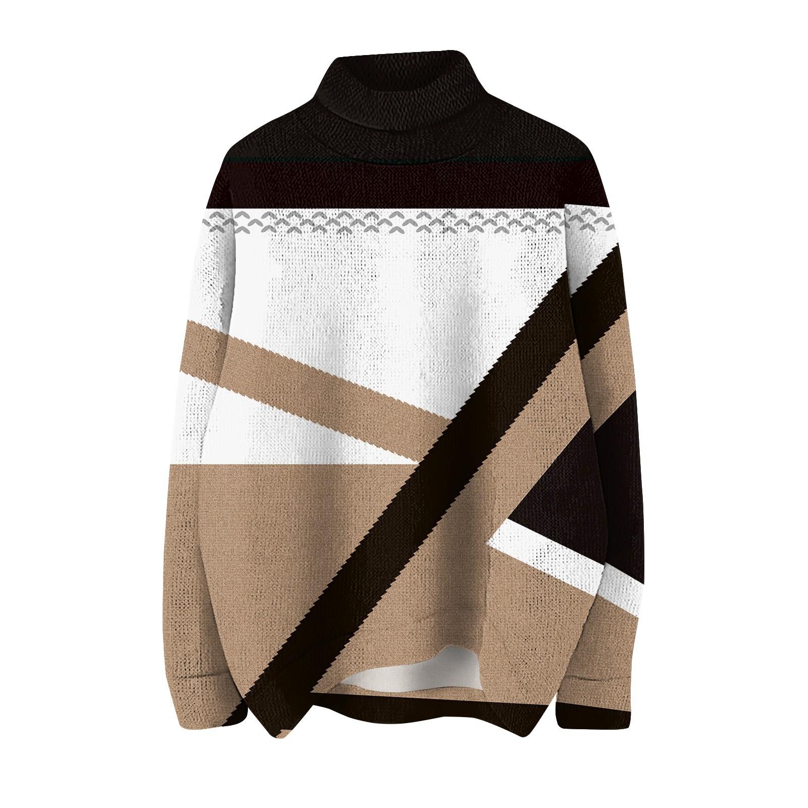 

Женская мода, повседневная водолазка с круглым вырезом и длинными рукавами, в полоску, с принтом, трикотажный топ XL белый