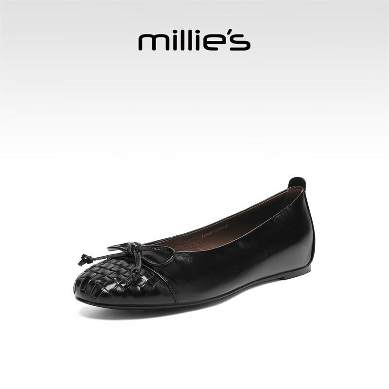 Millies Women s Genuine Leather Slip-on Ballet Flats EU 38