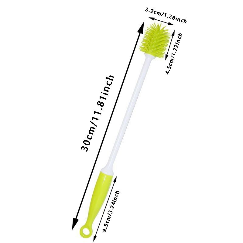 Long Handle Kitchen Bottle Brush for Cleaning Scrubber Baby Bottle Brush Glass Water Bottle Cleaner