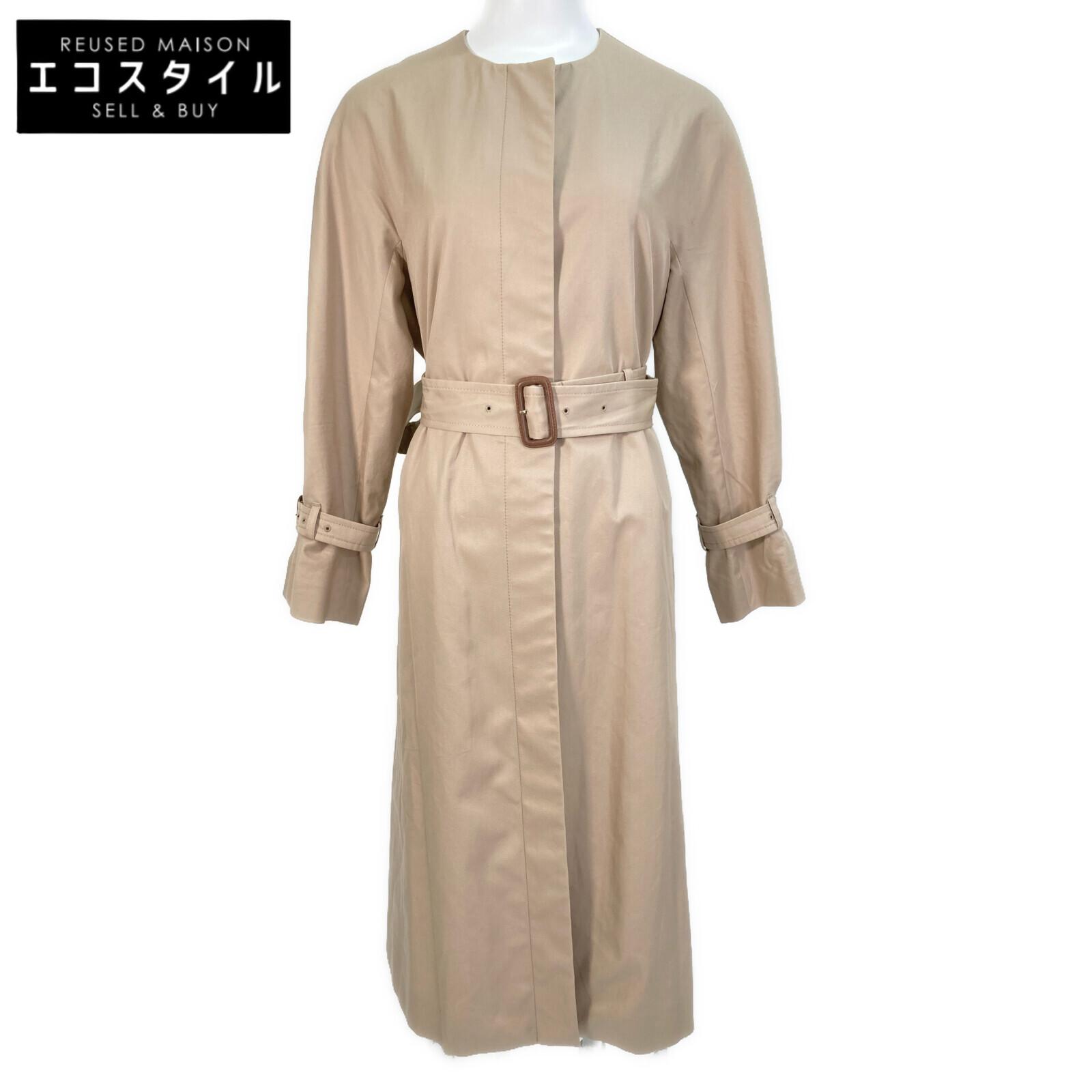 

ANAYI 21 год бежевый хлопковый габардин хасуи куртка-пальто 34 бежевыйБ/у