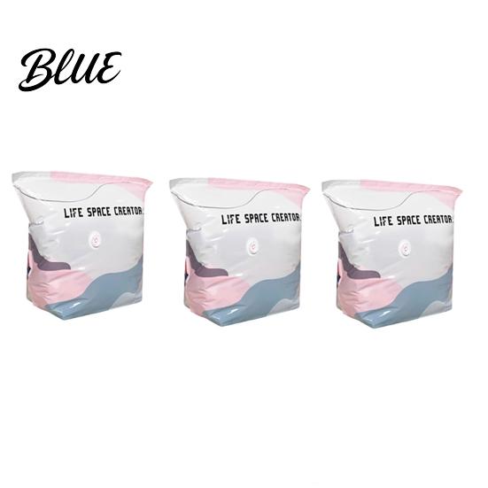 Vacuum Compression Bags Bag Space Saving Pumpless Storage Wardrobe Organizer Bags Waterproof Reusable for Clothes Bedding Air Valve