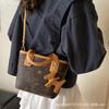 Portable Bucket Bag 2025 New Korean Fashion Printed One-shoulder Crossbody Bag High-end Trendy Casual Women's Bag