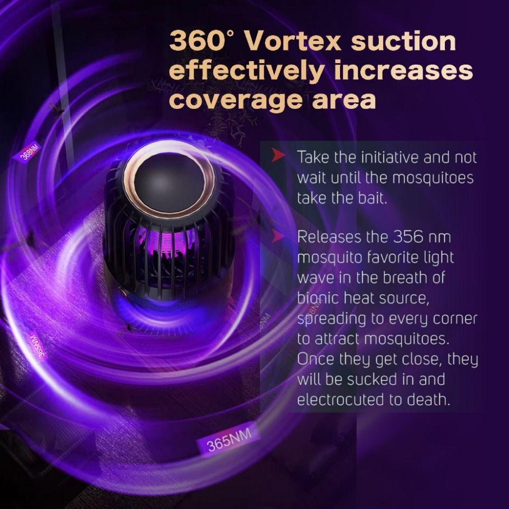 USB Rechargeable UV Lamp Mosquito Killer 4in1 Function Electric Mosquito Eliminator Outdoor Use