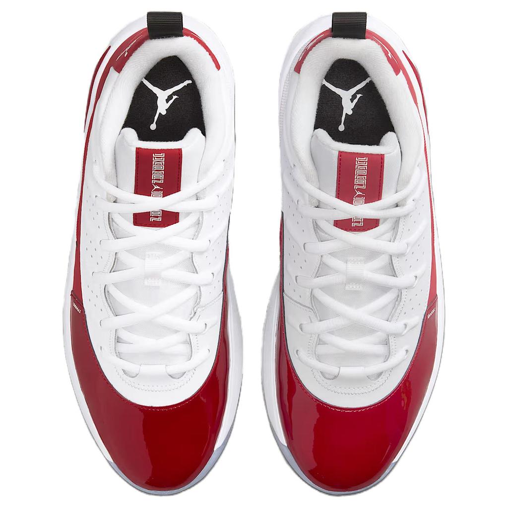 Jordan Max Aura 7 Abriebfeste Mittelhohe Freizeitschuhe Herren Weiß Rot HQ2091-106