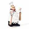 Resin Resin French Chef Figurine Wooden Fittings Chef Bakery Counter Resin Ornament Four Sizes Wood Accessory Chef Statue