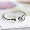 Temperament, Damen Pony Schmuck Offener Ring Schwanzring Koreanische Ausgabe Modeschmuck Versilberter Schmuck