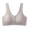 Large Size Ice Silk Front Open Button Bra Seamless Pregnant Women Breastfeeding Vest Gathering Anti-sagging Bra Wholesale
