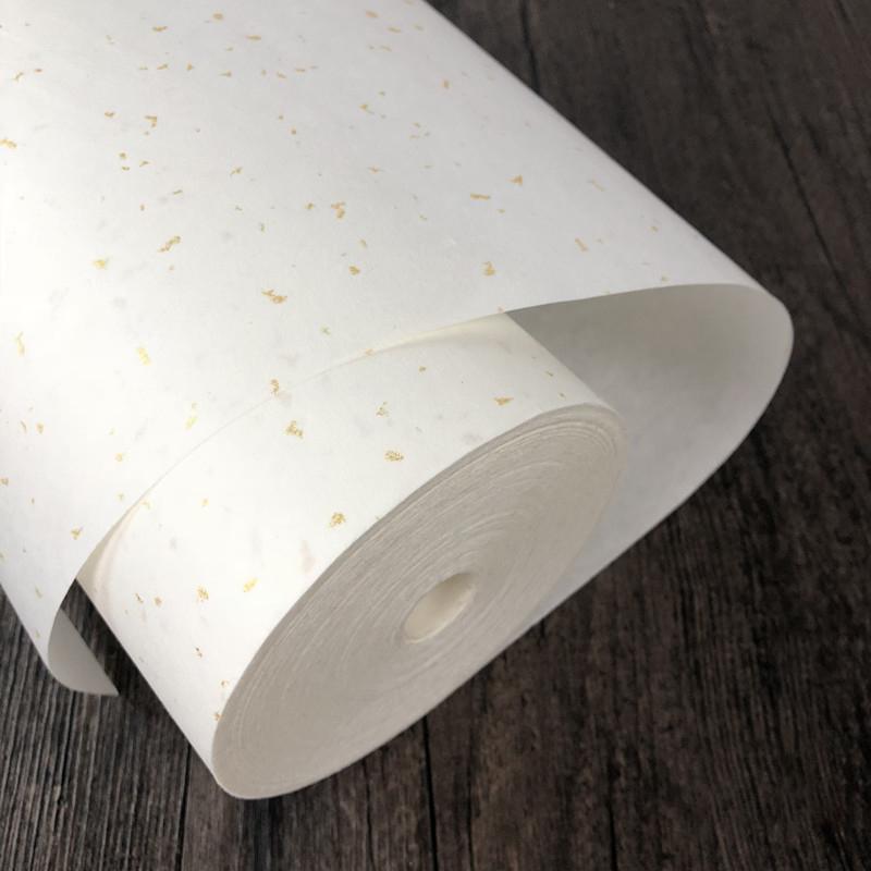 Chinese Japanese Calligraphy Paper Roll Half Raw Ripe Sumi Paper Maobian Xuan Paper Without Grids Bamboo Writing Paper Roll