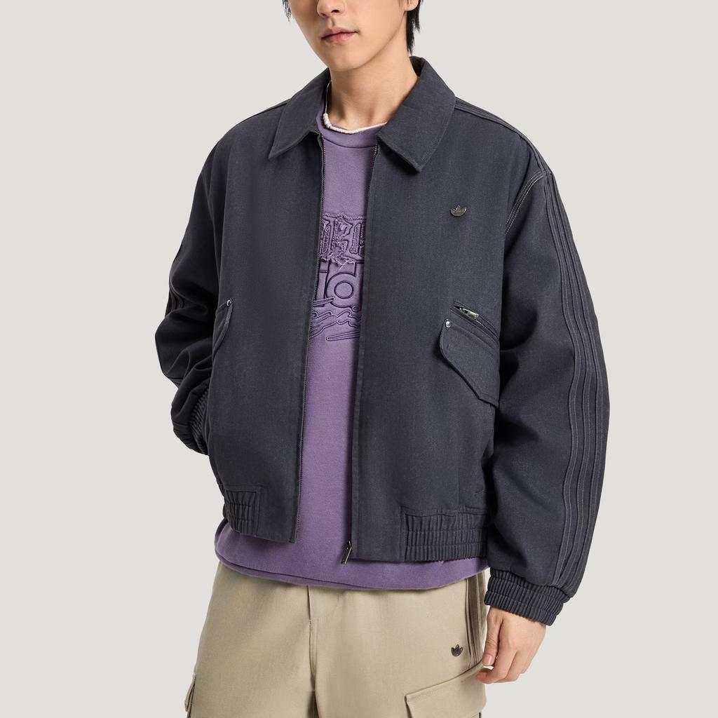 Adidas Originals FW25 Woven Jacket Three Stripes Loose Fit Zip Collar Long Sleeve Jacket Men Jacket KR5051