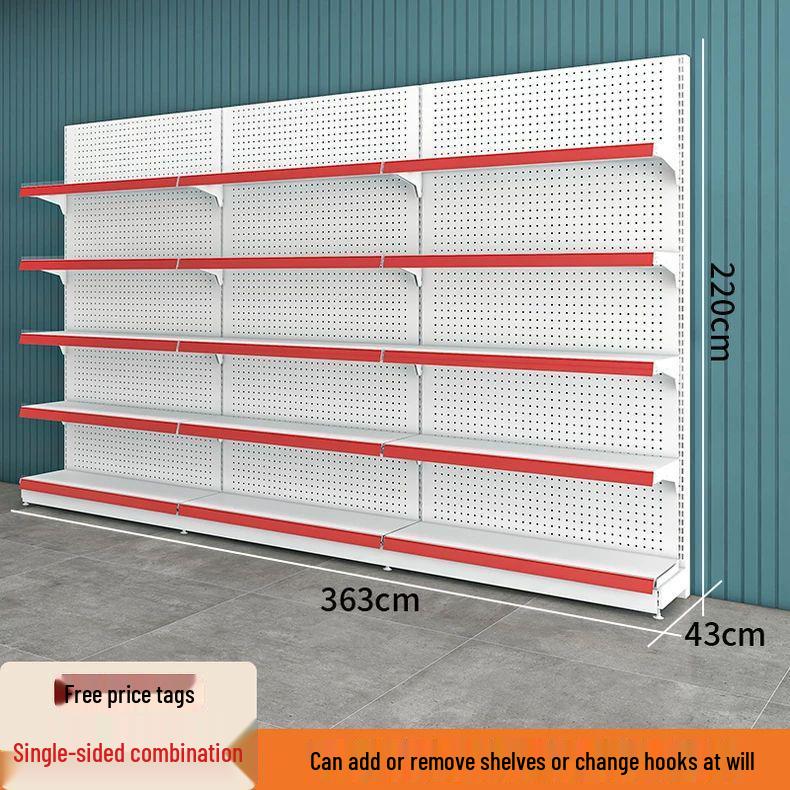 Multi-Layer Island Display Rack for Supermarkets, Convenience Stores, Pharmacies, Stationery, and Snack Shops