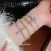 Korean Style Sparkly Multi-Layer Zirconia Bear Bracelet - Luxurious, Versatile Fashion Jewelry for Women
