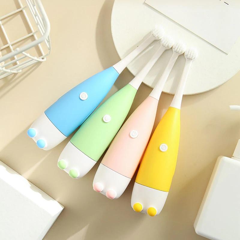 Automatic Electric Toothbrush For Kids With Soft Silicone For Baby And Toddler