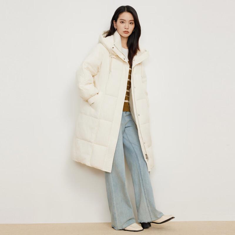 Elva' Island Women's Solid Color Thickened Hooded Short Down Jacket