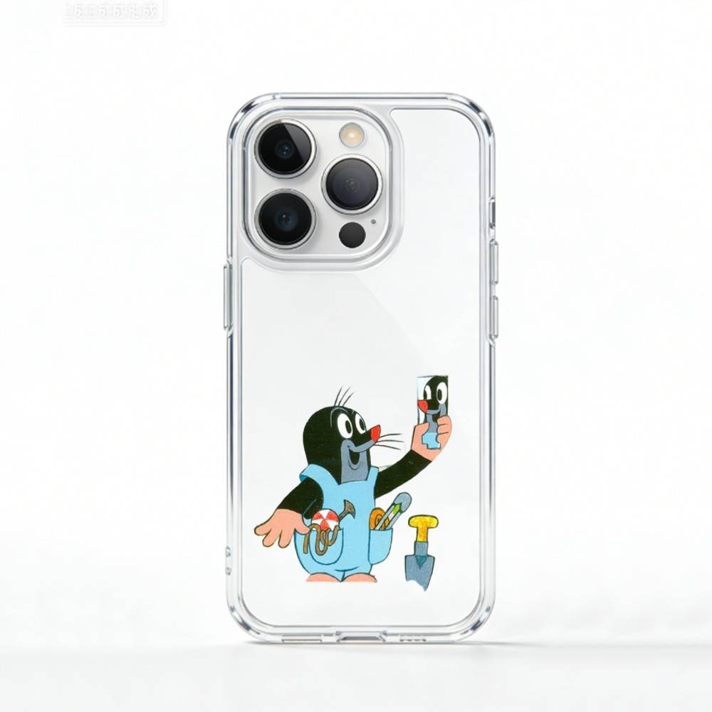 

Sweet Cartoon T-The L-Little Mole Phone Case For iPhone 17 16 15 14 13 12 11 Mini Pro Max Plus Transparent Cover iPhone12PRO