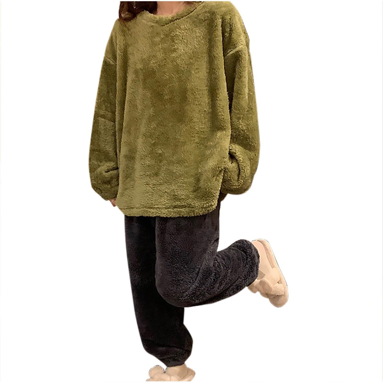 

Женский осенне-зимний свитер с длинным рукавом, однотонный свитер с воротником, спортивный комплект из двух частей L