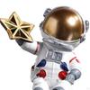 Astronaut Figurine Resin Moon Spaceman Model Ornament Car Interior Figure for Parties Cake