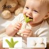 BPA Free Teething Toy Baby Silicone Carrot Teether, Food-Grade BPA-Free Chew for 3-6 High Temperature Sterilizable Teether Months, Soothing