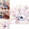 Stunning Hololive Vtuber Keychain Featuring Gawr Gura Mori Usada Fubuki Suisei For Anime Fans