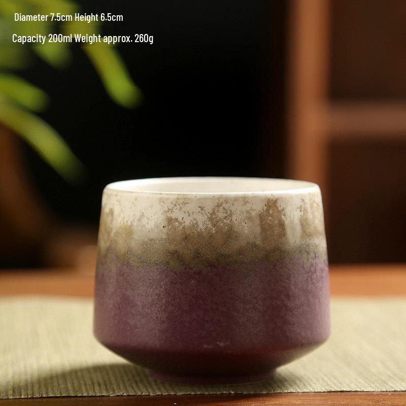 Retro Coarse Pottery Ceramic Coffee and Tea Cup for Home Use