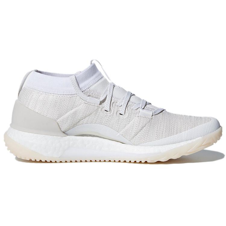 Adidas Pureboost X 3.0 Simple Fabric Durable Breathable Mid-Top Training Running Shoes Women Sneakers White CG3529