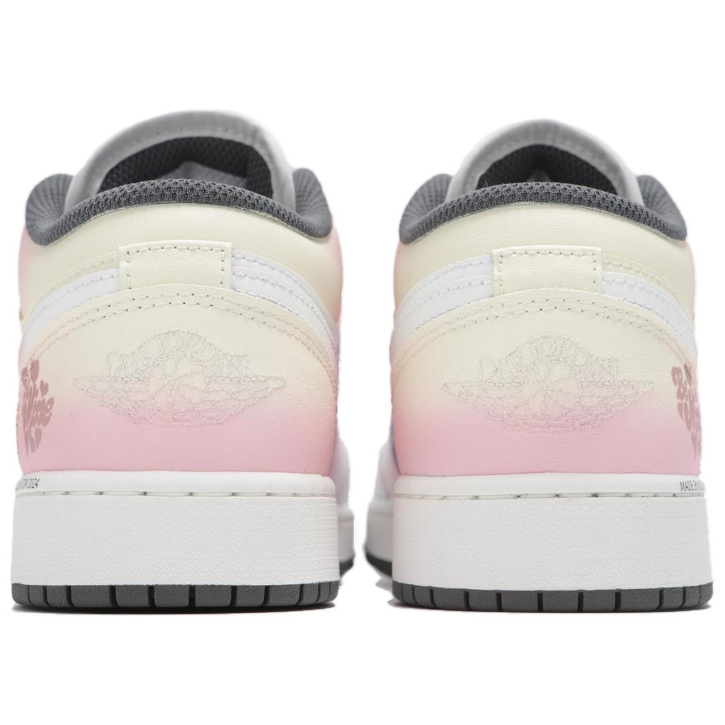 Jordan Air Jordan 1 Low top Vintage Basketball Shoes Women's Pink White 553560-044(Team24-)