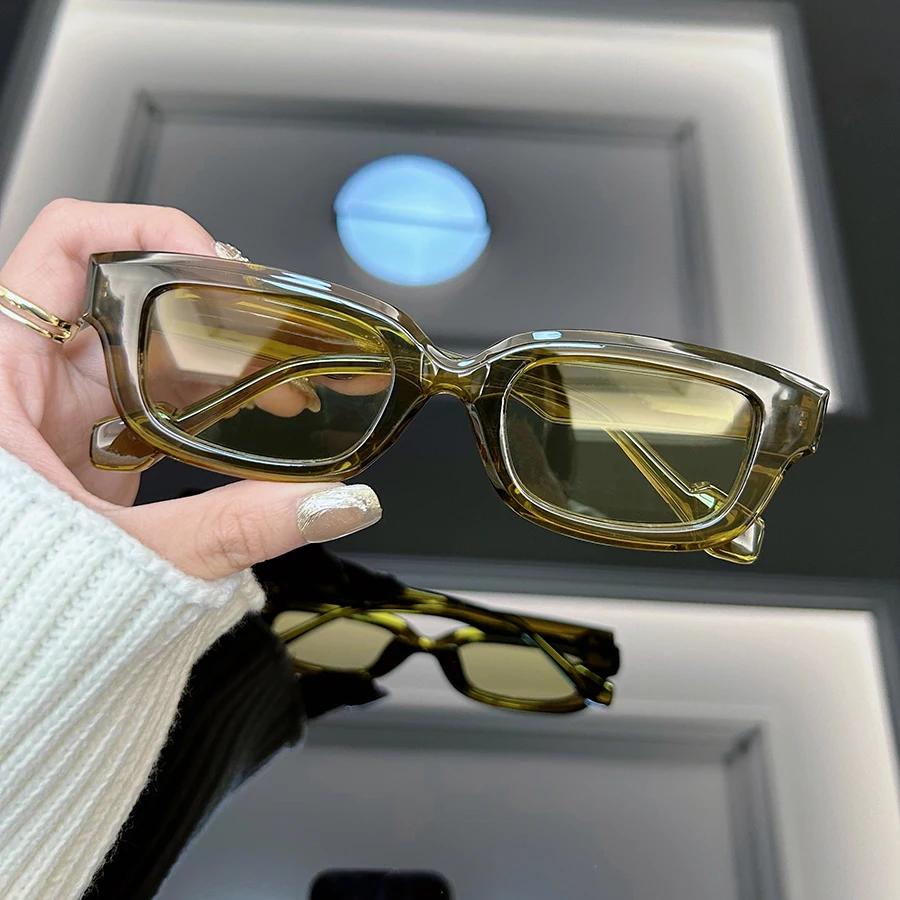 Square Fashion Sunglasses Women Men Brand Designer Vintage Rectangle Frame Sun Glasses Female Male Mirror Shades