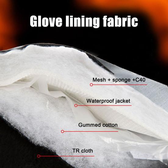 Electric Heated Gloves Battery Operated Winter Ski Gloves Waterproof Touchscreen Warming Gloves for Outdoor Motorcycle Hiking