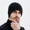 Windproof Knitted Beanies Stretch Knitted Couple Hat Scarf Set  Outdoor Cycling Skiing